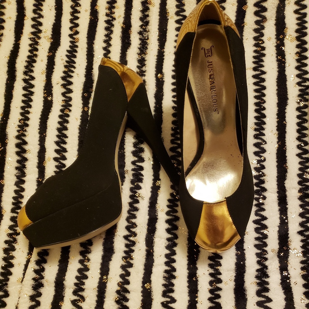 Black&Gold Heels